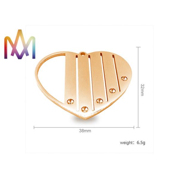 Quality 7.7g Fadeless Engravable Blank Heart Shape Pendant wholesale