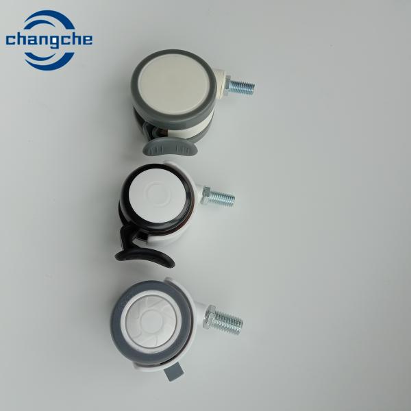 Urethane Swivel Medical Caster Wheels Screw 4 Inch Custom
