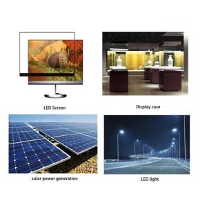 High Transmission Anti Newton Transparency Diffuse 1mm Non Glare Glass