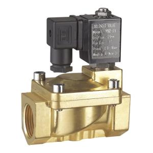 1 Inch Automatic Bistable Latching Solenoid Valve Pilot Operated Brass