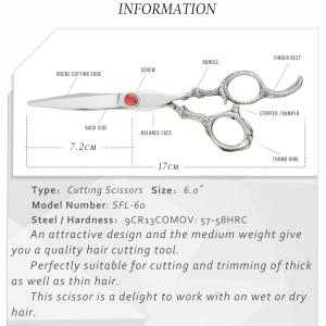 Precise Special Hairdressing Scissors Colouful UFO Screw Excellent Stability