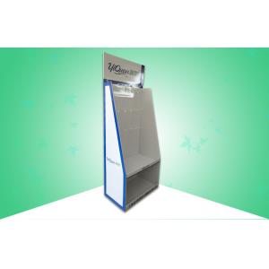 OEM/ODM POS Display Stands , Corrugated Cardboard Floor Displays With Hooks /