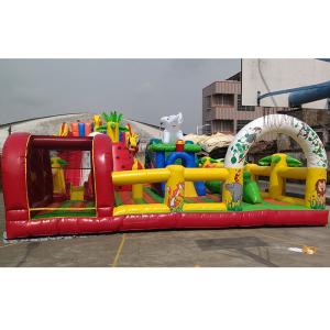 Cheap Custom Design Commercial Inflatable Theme Park With 0.55mm PVC for sale