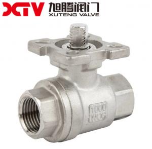 Cheap Acid Resistant 2PC Mounted Ball Valve Q11F-1000WOG Customizable for Media Applications for sale