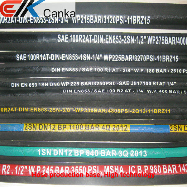 Quality SAE J517 R1AT R2AT steel wire braid hydraulic hose wholesale