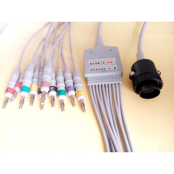 Quality Reusable EKG Wires IEC 4.0 Banana Type Connector Compatible With Kanz 103 106 wholesale