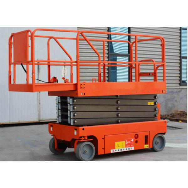 Quality Electric Hydraulic Man Lift Equipment Safety With Foldable Guard Rail wholesale