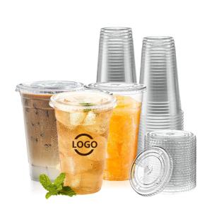 China 8OZ 12oz 16oz 20oz 24oz Bubble Tea Boba Beverage Coffee Clear PLA Cup on sale