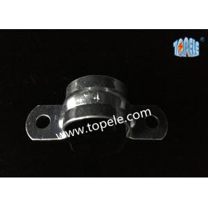 China Electrical Metallic Two Hole EMT Conduit Fittings Strap 0.5 Inch - 4 Inch on sale
