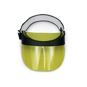 Green Adjustable Sun Visor Cap With UV50+ Colored Jacquard Elastic Tape