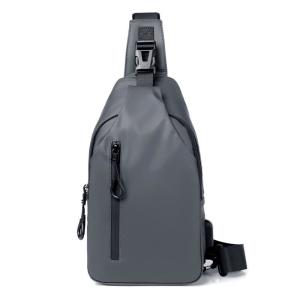China ISO Waterproof Crossbody Sling Bag Mens Sling Chest Bag With USB Charging on sale