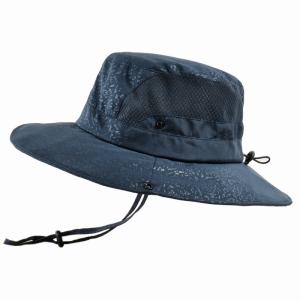 Summer Men'S Outdoor Leisure Big Brim Two Styles Fisherman Hat With Windproof