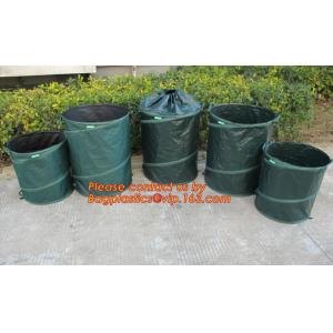 200L Foldable leaf bag garden waste bag reciclyng garden leaf bags with wheels