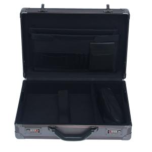 Professional Grey Aluminum Attache Case Embossed Diamond Surface 460 * 330 *