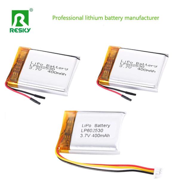 Lipo Battery LP602530 3.7V 400mAh 1.48wh Rechargeable Lithium Polymer Battery Cell For Smart Watch