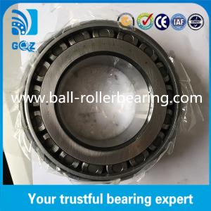 Chrome Steel Taper Roller Bearings , Single Row Tapered Wheel Bearings