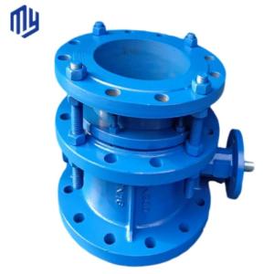 DN100 PN16 Electric Double Flange Butterfly Valve with EPDM Seat and 304/CF8