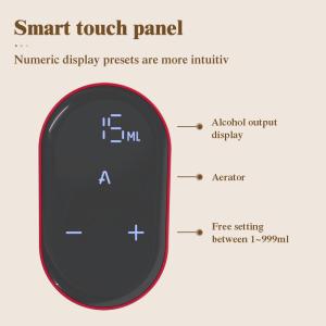 1200mah Rechargeable ABS Food Grade Silicone PP Smart Whiskey Dispenser With LED