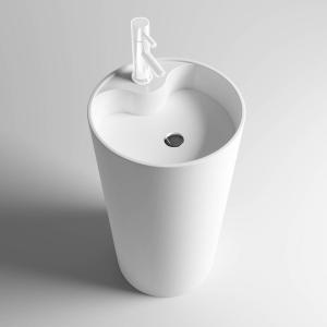 Cheap Solid Surface High Toughness Freestanding Bathroom Basin for sale