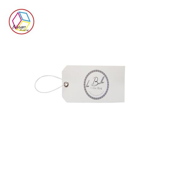 Quality Luxury White Cardboard Paper UV Coated Logo With String Eco - Friendly wholesale