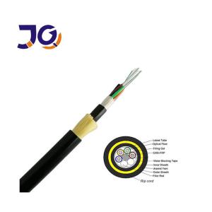 Span 100m 48 Core SM Fiber Optic Cable ADSS For Overhead