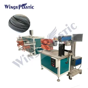 Cheap Plastic Single Wall Corrugated Pipe Machine With 10-30m/Min Extrusion Output for sale