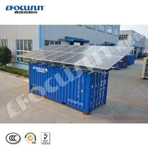 Containerized Cold Room with Lead-Acid Battery Solar Power Panel and Video