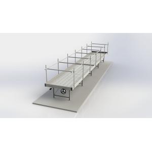 Modern Aluminum Greenhouse Ebb Flow Table With Drain Tray Valve