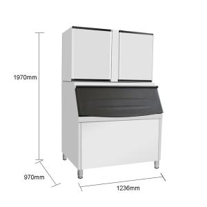 60HZ LZ-3300 Cube Ice Maker with 500KG Ice Storage Capacity and 13A Electric