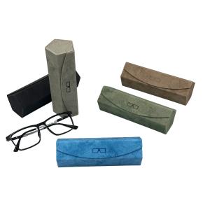 Customized Folding Triangle Eyeglass Case Personalised Eyewear Case Fashionable
