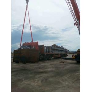 Type - H Section Garage Steel Frame With Grey Paint Color And Steel Tile