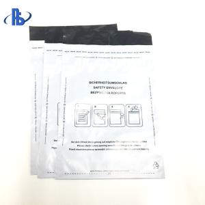 Customized Security Evidence Bags Bank Deposit Tamper Proof Plastic Envelopes