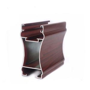 T Shape Wooden Grain 6063 Aluminum Profile For Aluminium Window Frame Parts