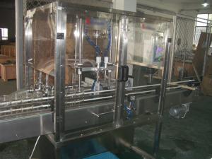 Cheap Piston Filling / filler Machine with Blocked nozzles for Liquid Bottling of oil, detergent for sale