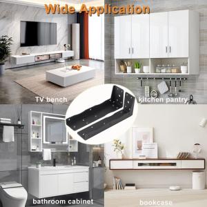 Floating Cabinet Shelf Support with Heavy Duty Metal Joint Angle Wall Mounted