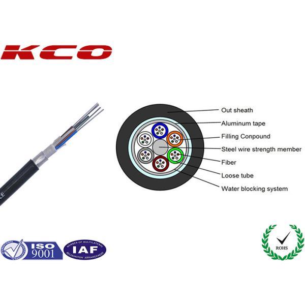 Quality Moisture Resistant Fiber Optik Cable , Multimode Fiber Cable Aluminum Tape Layer wholesale
