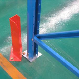 U Shape Rack Upright Protectors , Adjustable Steel Column Guard For Warehouse