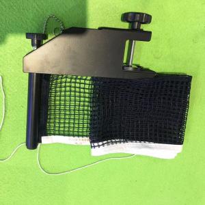 Custom Aluminum Retractable Ping Pong Net Set Black Eco Friendly
