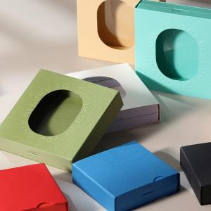 Custom Hollow Cardboard Jewelry Box with Logo Printing