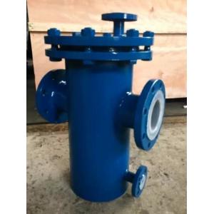 Carbon Steel Basket Water Meter Strainer Flanged End Connect With PTFE Lined