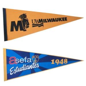 Event 30*70cm Felt Pennant Banner Digital Printing Outdoor Pennant Flags Single