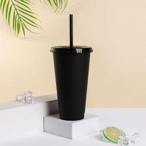 New Export Straw Cups Large-capacity Frosted Texture Drinking Cups Tea Bar And