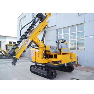 50M Depth Hydraulic Photovoltaic Pile Hole Drilling Rig Crawler Mounted Low