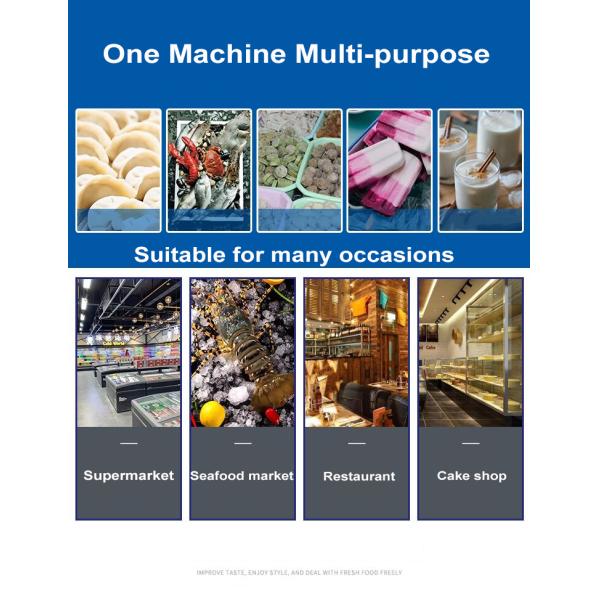 Commercial Upright Display Freezer 444L 750w Bottom Mount