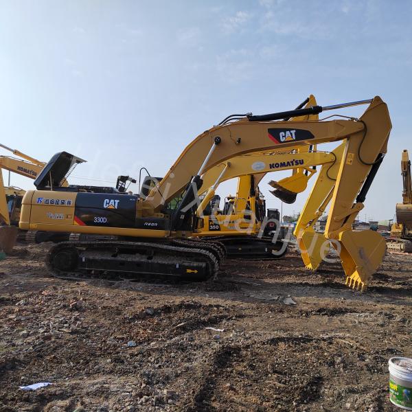Used CAT 330DL Excavator With 200 / 1900KW Rated Power Caterpillar Excavators With 620 Fuel Tank