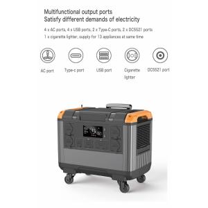 LiFePO4 Battery EU 230V Home UPS 3000W Solar Generator For Camping And Emergency
