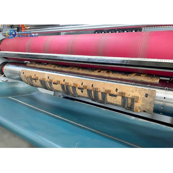 High Speed Carton Box Die Cutting Machine For Corrugated Paperboard With 3 Colors Printer