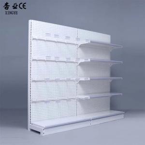 Cheap Factory Customized Color Size White gondola shelving supermarket store shelves for sale