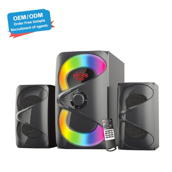 USB/SD/FM/BT/Remote Control Speaker Active Surround Audio Subwoofer with LED