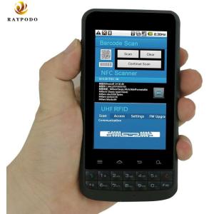 Cheap IP65 Portable Digital Assistant Barcode Scanner Devices Raypodo Android 4.1 With NFC Function for sale